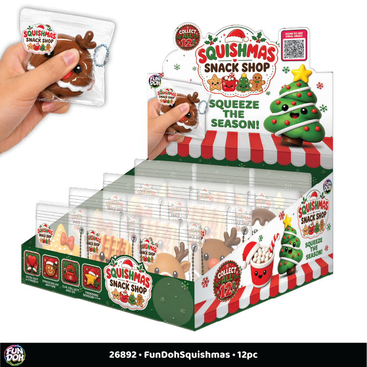 Fun Doh Christmas Snack Shop Squish Fidget Toy