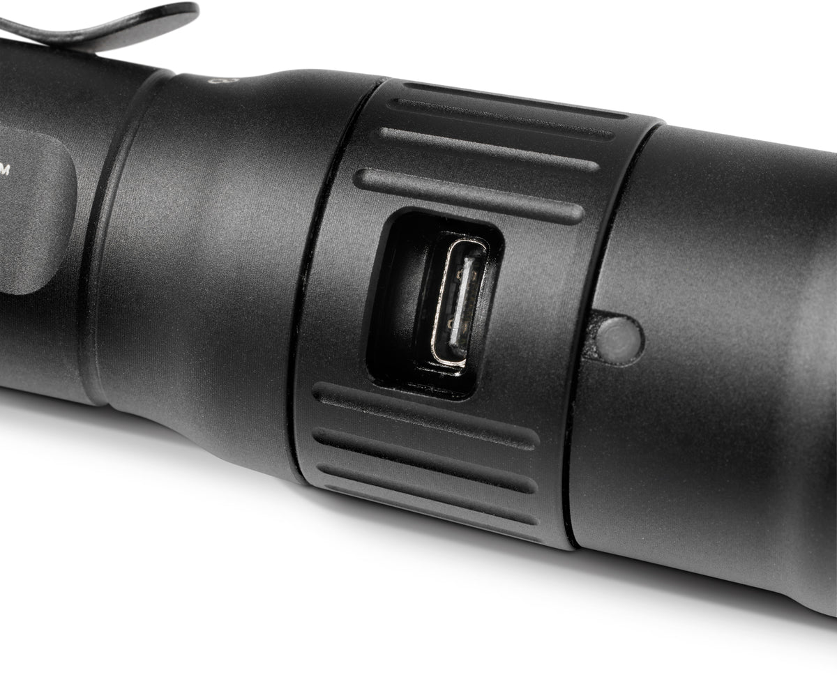 Pelican 7100 USB-C LED Tactical Flashlight - Black