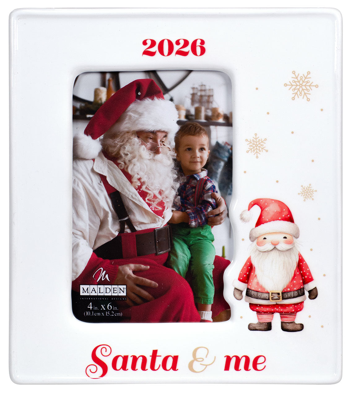 Malden 4x6 2026 Santa and Me Frame