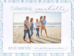 Malden 4x6 collecting Seashells Frame