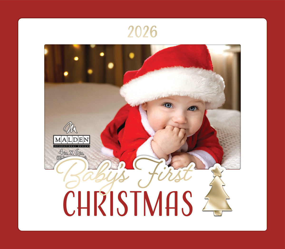 Malden 4x6 2026 Baby's First Christmas Frame