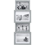 Malden 4-Opening 4x6/5x7 Panel Gray Frame 4x6