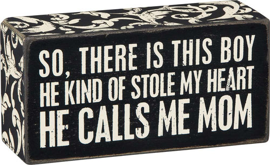 Primitives Box Sign - Calls Me Mom