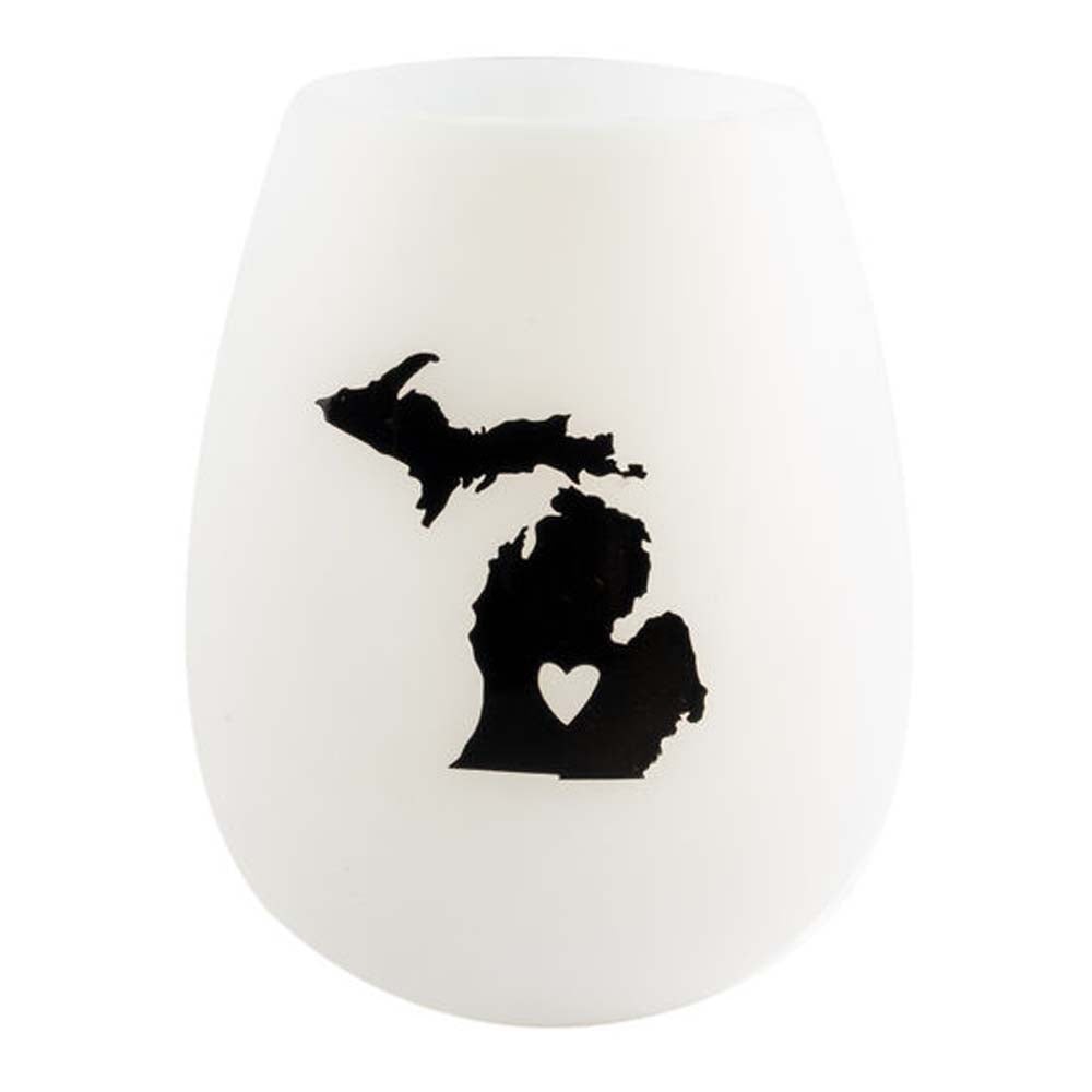 About Face Designs Michigan Silicone Wine Glass