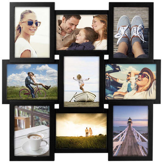 Malden Black 9 Opening 5x7 Collage Frame