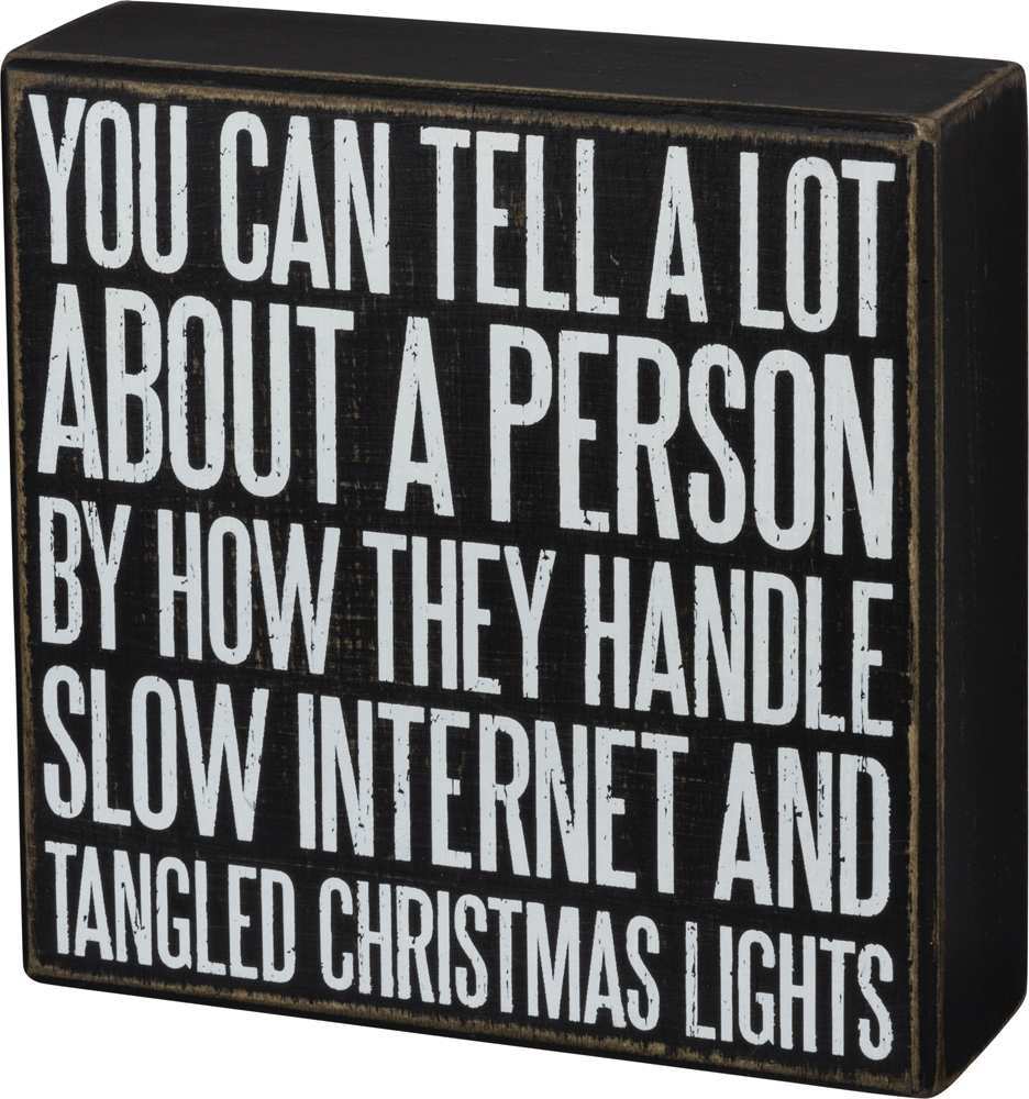 Primitives Box Sign - You Can Tell A Lot About A Person