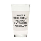 About Face Designs Work Related Pint Glass
