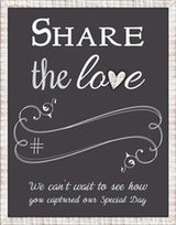 Malden Share the Love Chalk Wedding Board