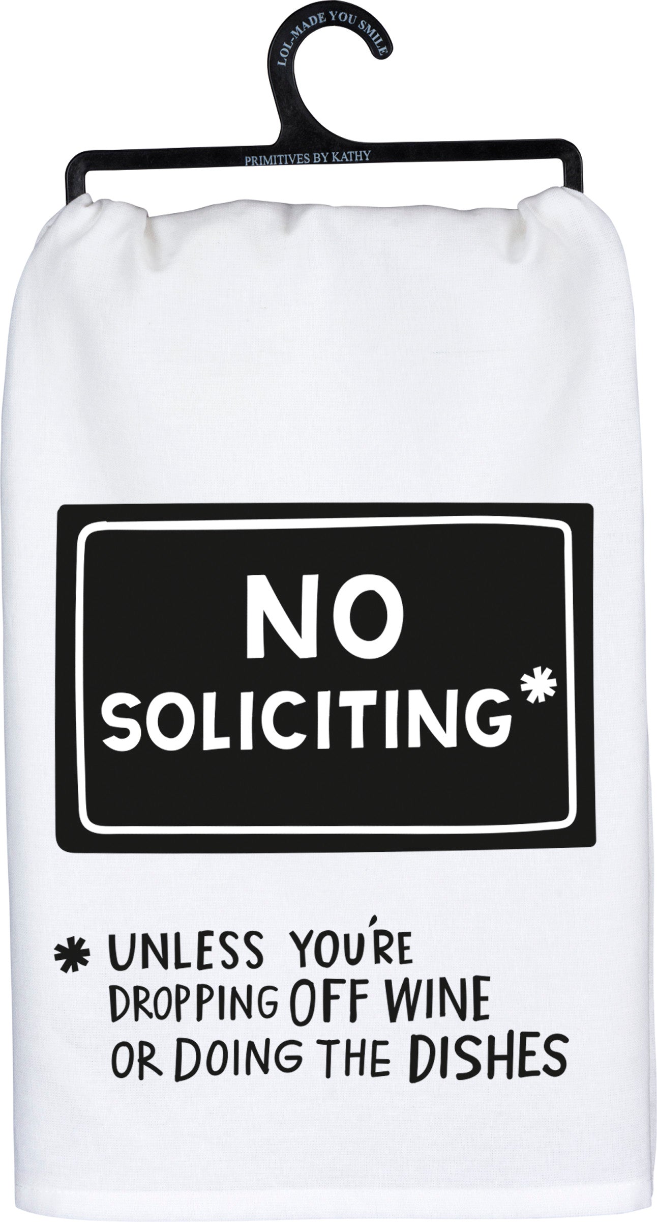 Primitives Dish Towel - No Soliciting