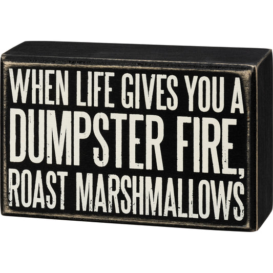 Primitives Box Sign - Roast Marshmallows