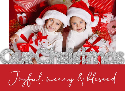 Malden 4x6 Our Christmas Glitter Frame