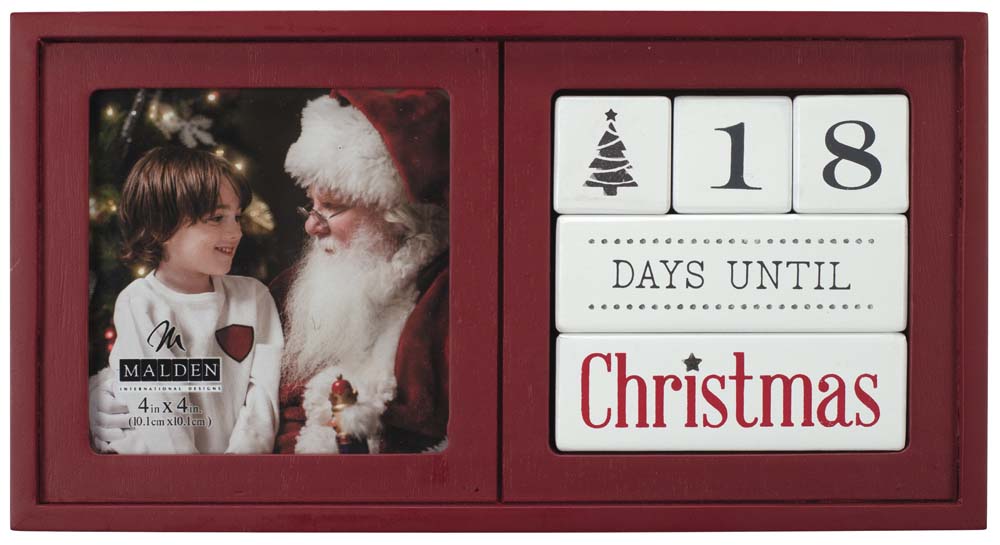 Malden  4x4 Christmas Countdown Block Frame