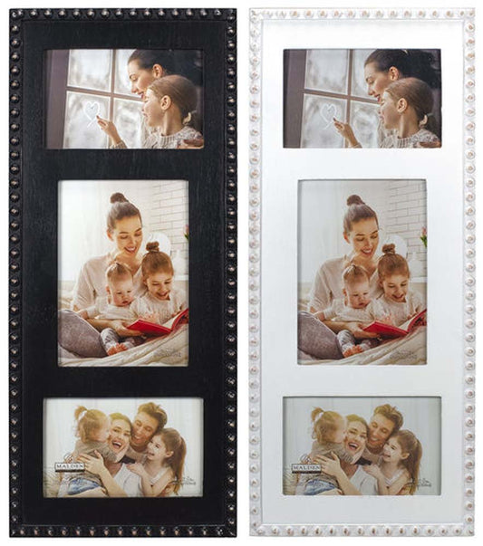Malden 3 opening Asst Beads Black/White 2 Frame Set