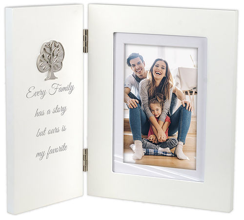 Malden 4X6 Family Bi-Fold White Frame