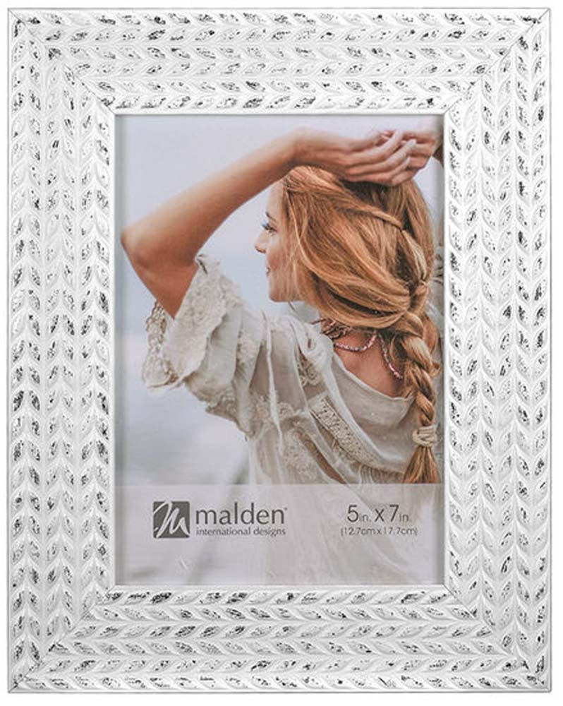 Malden 5x7 White Wheat Frame