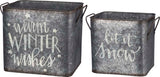Primitives Bin Set - Let It Snow, Warm Winter Wishes