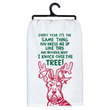 Primitives Dish Towel - Dog Tree