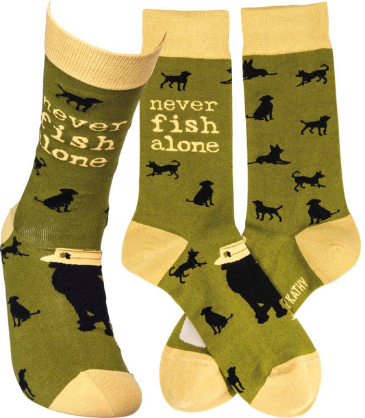 Primitives Socks - Never Fish Alone