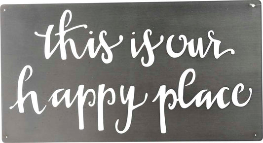 Primitives Metal Wall Art - Happy Place