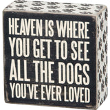 Primitives Box Sign - All The Dogs