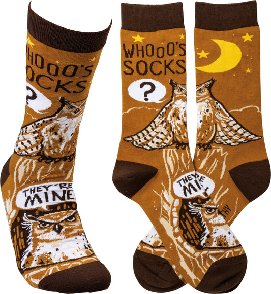 Primitives Socks - Whooo's Socks? They're Mine!