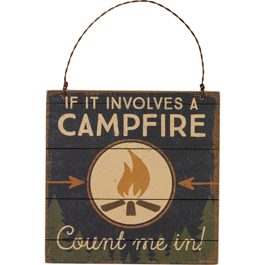 Primitives Ornament - Campfire Count Me In