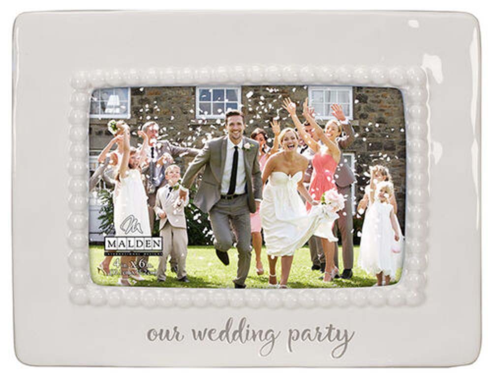 Malden 4x6 Ceramic Our Wedding Frame