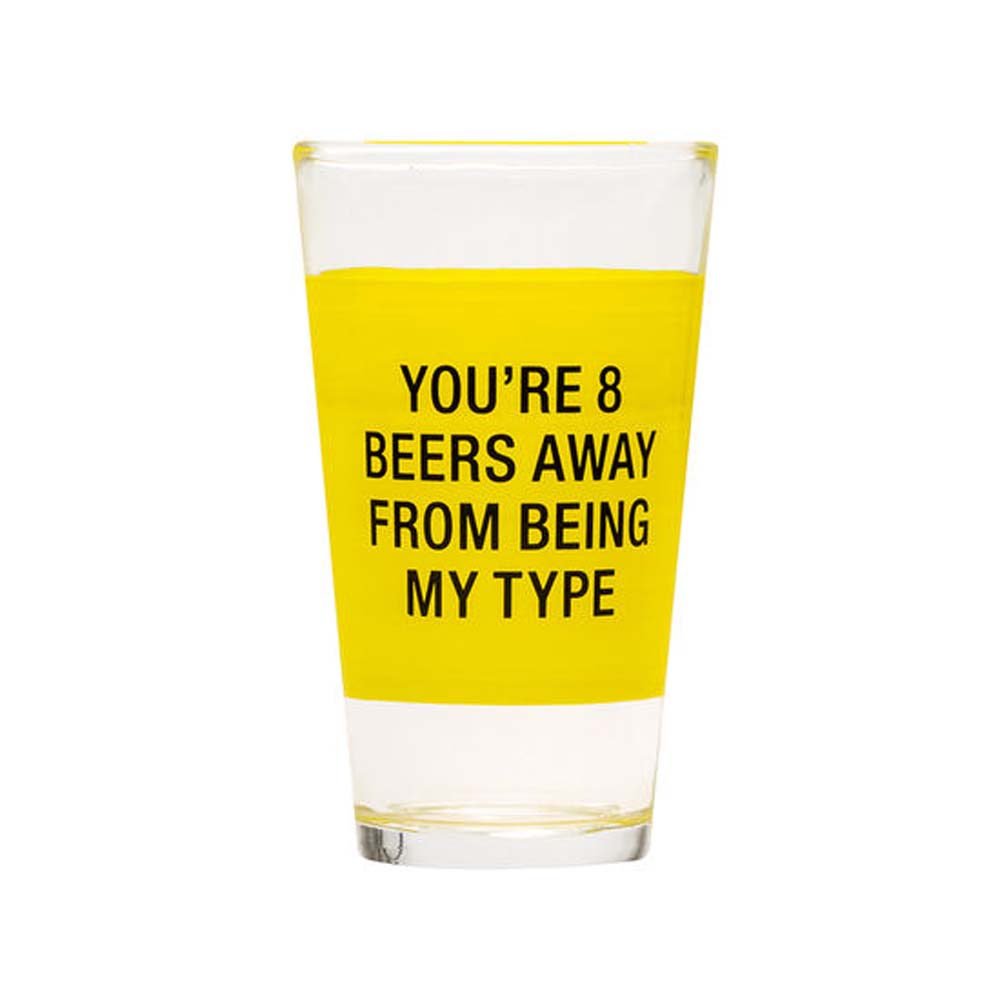 About Face Designs My Type Pint Glass