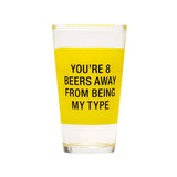About Face Designs My Type Pint Glass