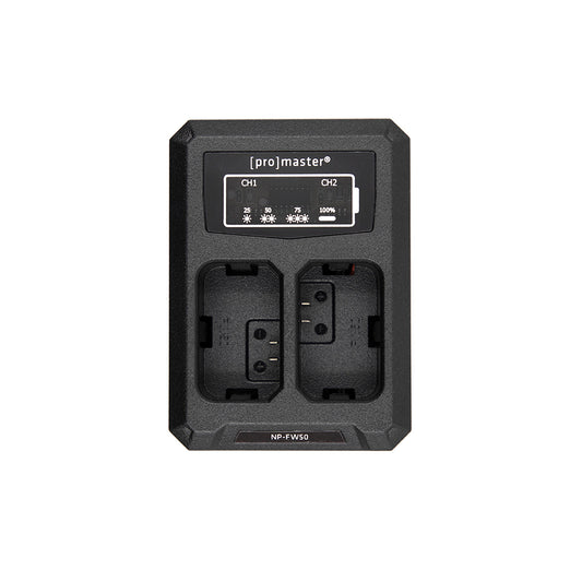 Promaster Dually Charger - USB for Sony NP-FW50