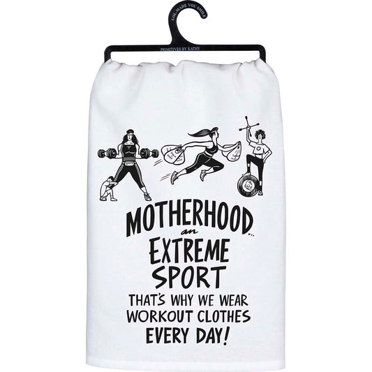 Primitives Kitchen Towel - Motherhood An Extreme Sport