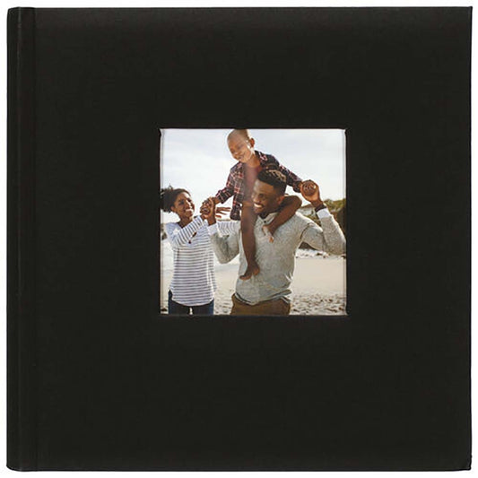 Malden 2-Up Black Fabric Bookbound  Album