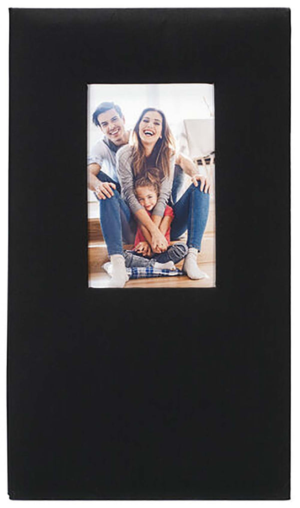 Malden 3-Up Black Fabric Post bound Album