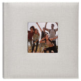 Malden 2-Up Gray Fabric Post bound Album