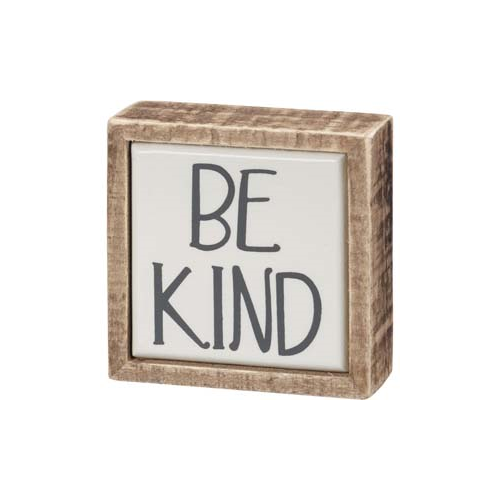 Primitives Box Sign Mini - Be Kind
