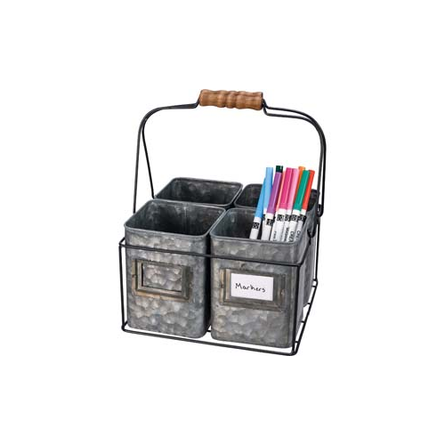Primitives Caddy - Four Cup Galvanized