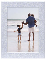 Malden 4X6 Linear-Periwinkle Driftwood Frame