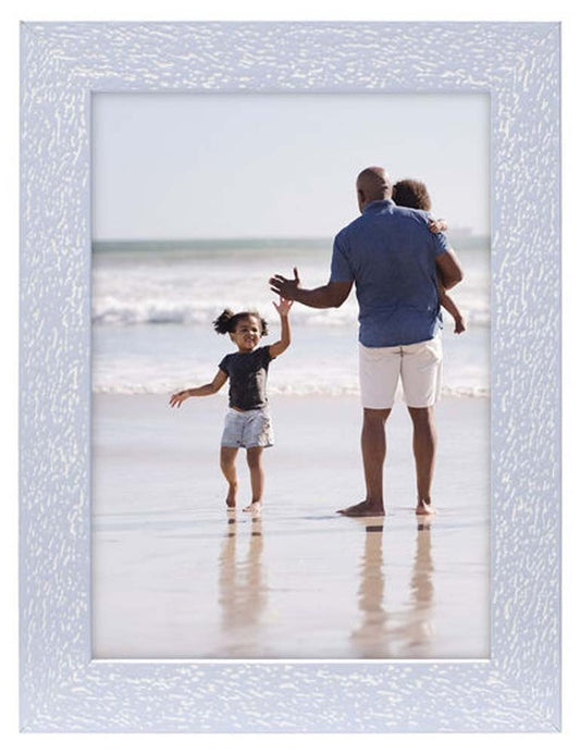 Malden 4X6 Linear-Periwinkle Driftwood Frame