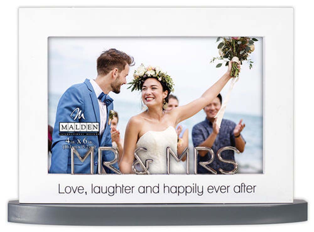 Malden 4x6 Mr. & Mrs. Modern Statement Frame
