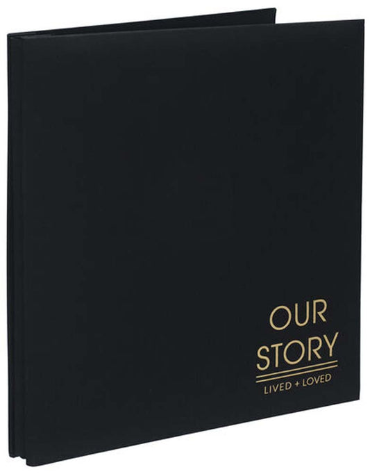 Malden 5-Up Our Story Black Fabric Album