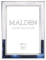 Malden 5x7 Blue & White Marbled Metal Frame