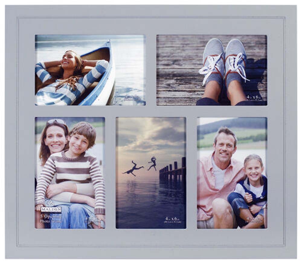 Malden 5-Op. Gray Routed Distressed Frame