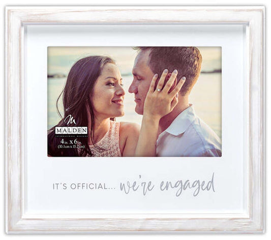 Malden 4X6 We're Engaged Frame