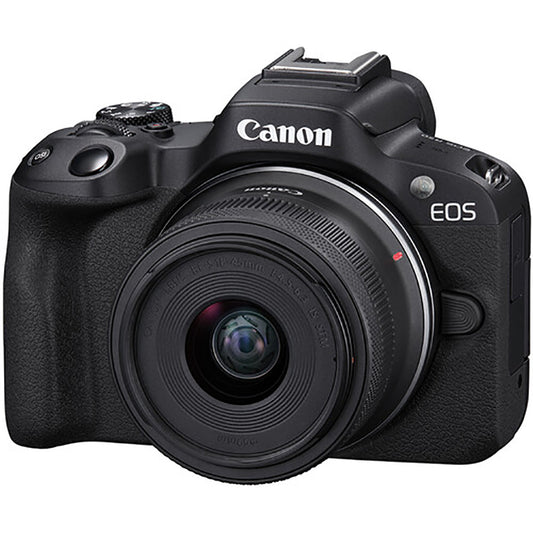 Canon EOS R50 Mirrorless Camera with 18-45mm Lens -Black