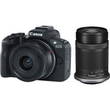 Canon EOS R50 Mirrorless Camera with 18-45mm and 55-210mm Lenses -Black