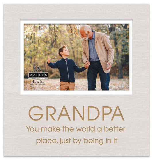 Malden 4x6 Grandpa Modern Sentiment Frame