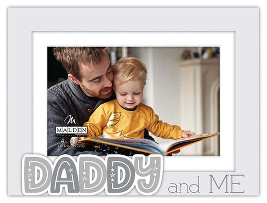 Malden 4X6 Daddy & Me Puffy Words Frame