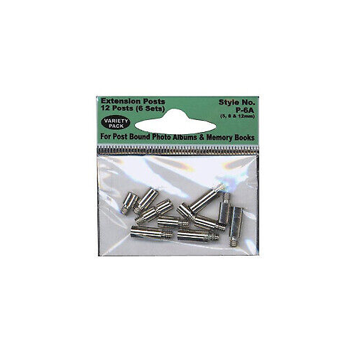 Pioneer Photo Albums P-6A Variety Pack Extension Posts (12 Posts)