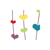 Savage Printed Background Paper (53" x 18', Floating Hearts)
