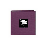 Pioneer 200 Pocket Photo Album - Wildberry Purple Natural Colors Fabric